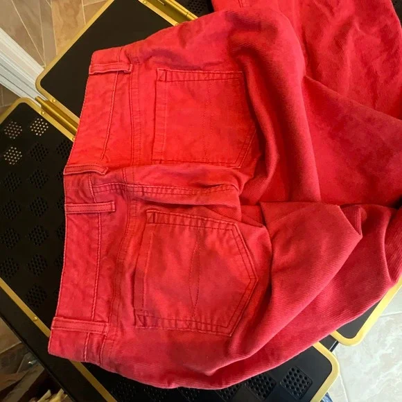 VTG LLBean Corduroy 14P Pants Suit Set 20P Jacket Pink Womens Embroidered Cuffs